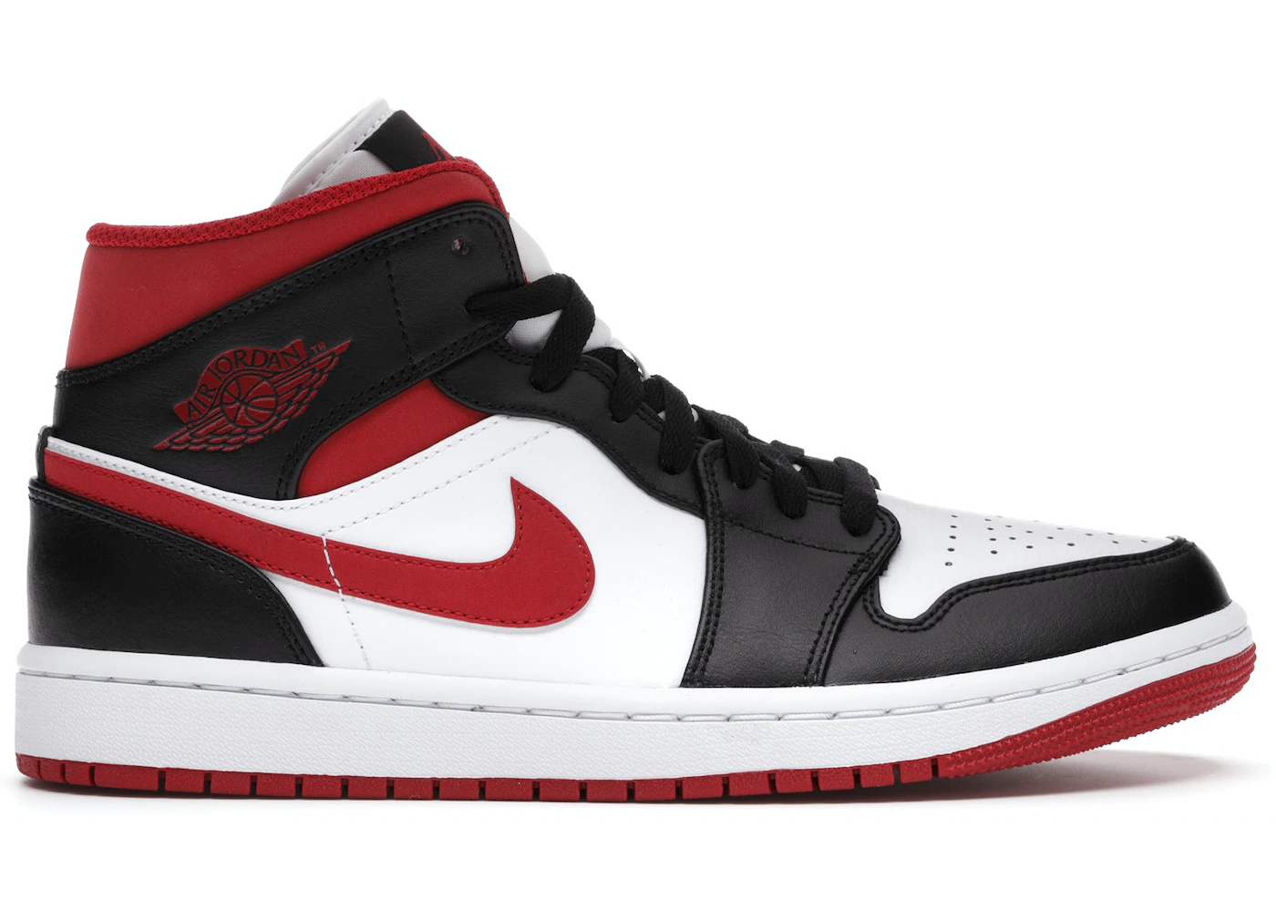 Jordan 1 Mid Gym Red Black White 1 Jordan 1 Mid Gym Red Black White