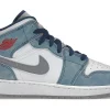 Jordan 1 Mid SE French Blue Light Steel (GS)