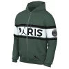 Jordan Paris Saint-Germain Full Zip Hoodie Noble Green