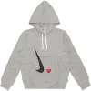 CDG X Nike Hoodie Grey