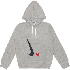 CDG X Nike Hoodie Grey