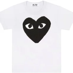 CDG Play Black Heart T-shirt White