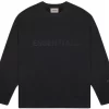 FEAR OF GOD ESSENTIALS 3D Silicon Applique Crewneck Dark Slate/Stretch Limo/Black