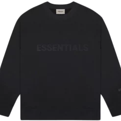 FEAR OF GOD ESSENTIALS 3D Silicon Applique Crewneck Dark Slate/Stretch Limo/Black