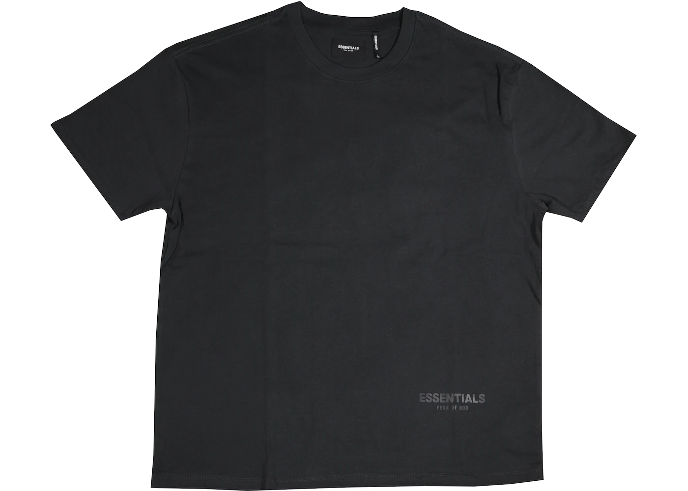 FEAR OF GOD ESSENTIALS 3M Logo Boxy T-shirt Black/White 1 FEAR OF GOD ESSENTIALS 3M Logo Boxy T-shirt Black/White