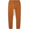 Fear Of God Essentials Mr. Porter Exclusive Straight-Leg Logo-Print Cotton-Blend Jersey Sweatpants Brown