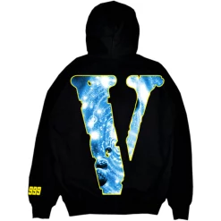 Juice Wrld X Vlone Cosmic Hoodie Black