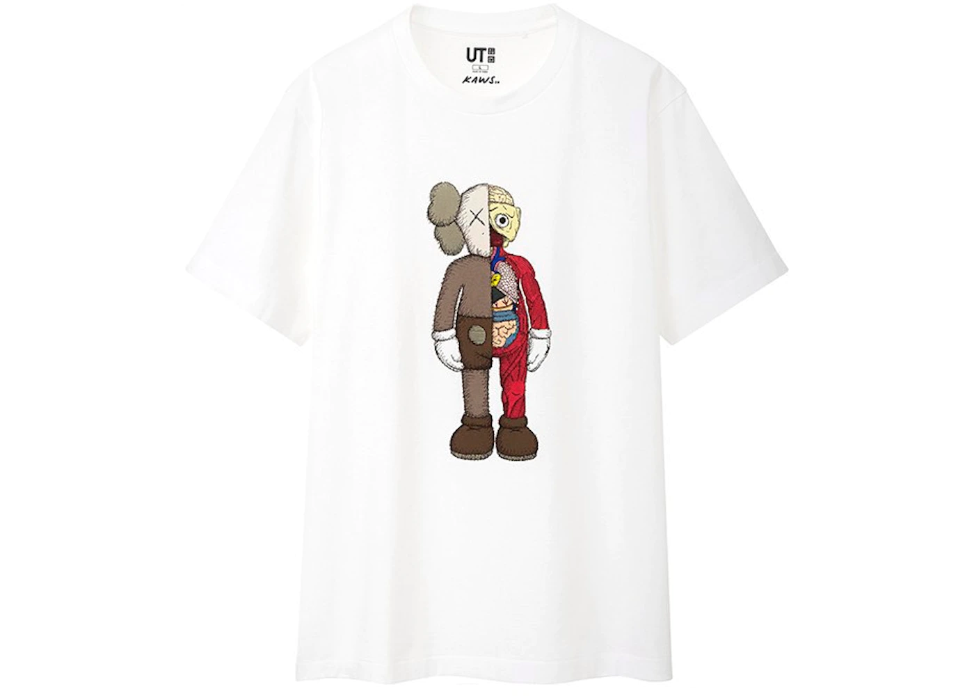 KAWS X Uniqlo Flayed Tee (US Sizing) White 1 KAWS X Uniqlo Flayed Tee (US Sizing) White