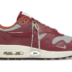 Nike Air Max 1 Patta Waves Rush Maroon (with Bracelet)