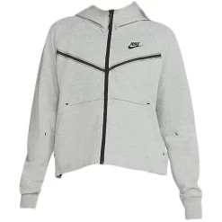 Nike Sportswear Women's Tech Fleece Windrunner Full Zip Hoodie Dark Grey Heather/Black