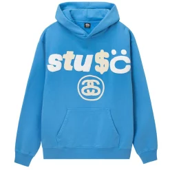 Stussy X CPFM 8 Ball Pigment Dyed Hoodie Blue