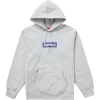 Supreme Bandana Box Logo Hooded Sweatshirt Heather Grey
