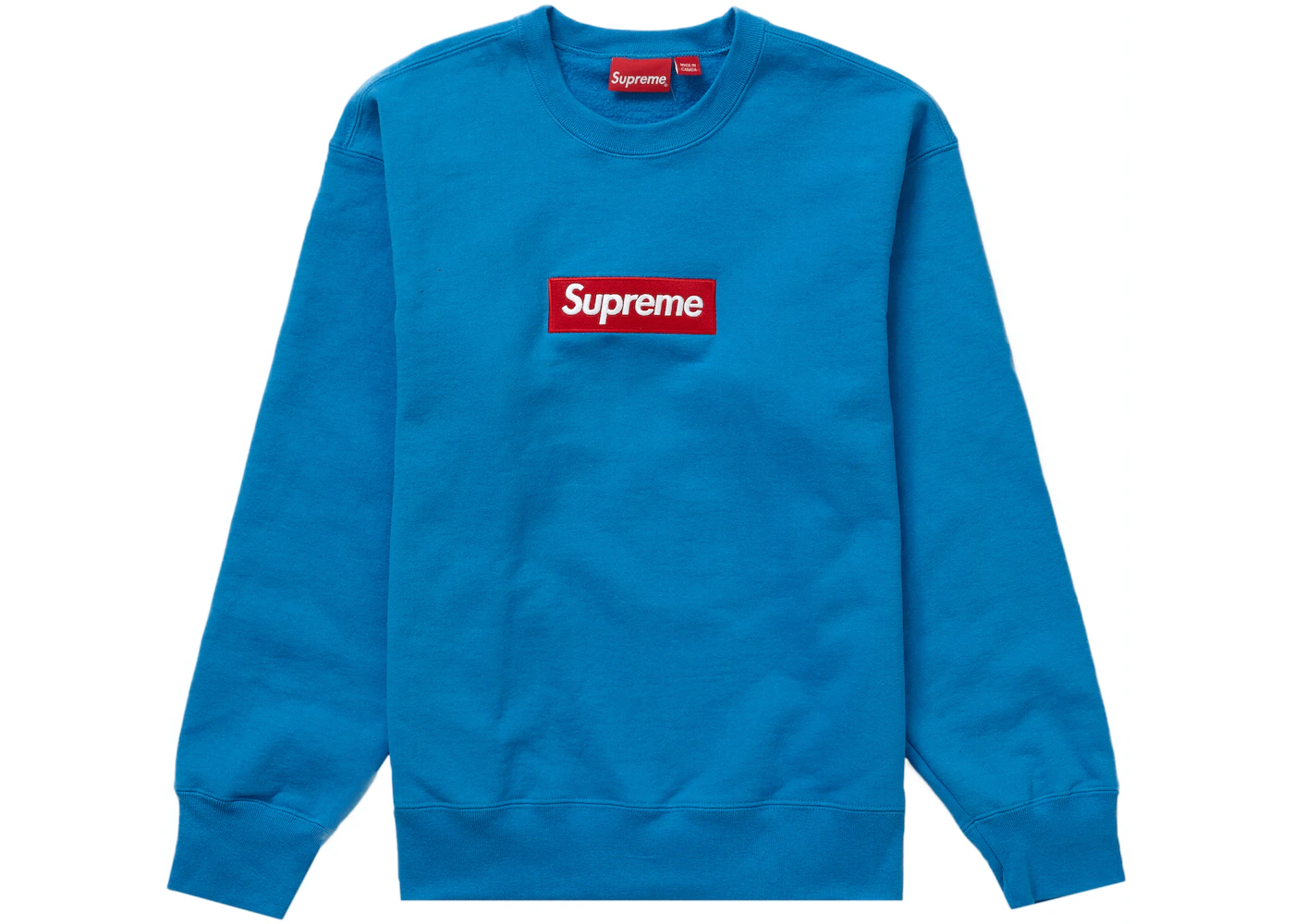 Supreme Box Logo Crewneck (FW22) Blue 1 Supreme Box Logo Crewneck (FW22) Blue