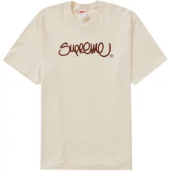 Supreme Handstyle Tee Natural