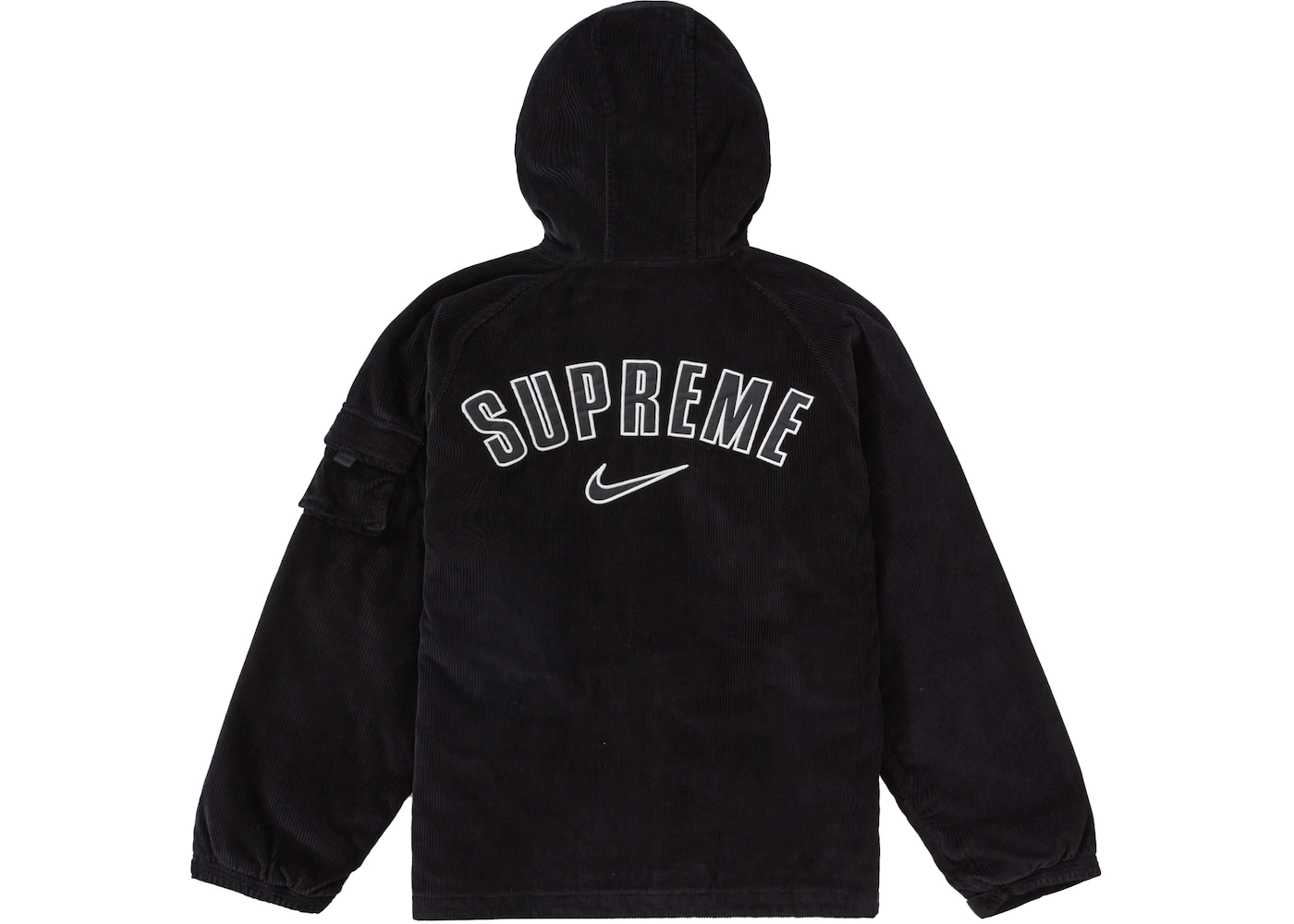 Hot Sale Sneakers Shop -Hot Sale Sneakers Shop Supreme Nike Arc Corduroy Hooded Jacket Black