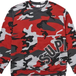 Supreme Nike Arc Crewneck Red Camo