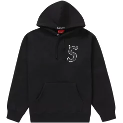 Supreme S Logo Hooded Sweatshirt (FW22) Black