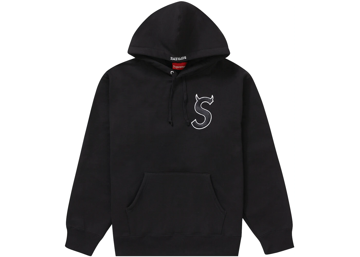 Supreme S Logo Hooded Sweatshirt (FW22) Black 1 Supreme S Logo Hooded Sweatshirt (FW22) Black