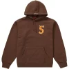 Supreme S Logo Hooded Sweatshirt (FW22) Brown