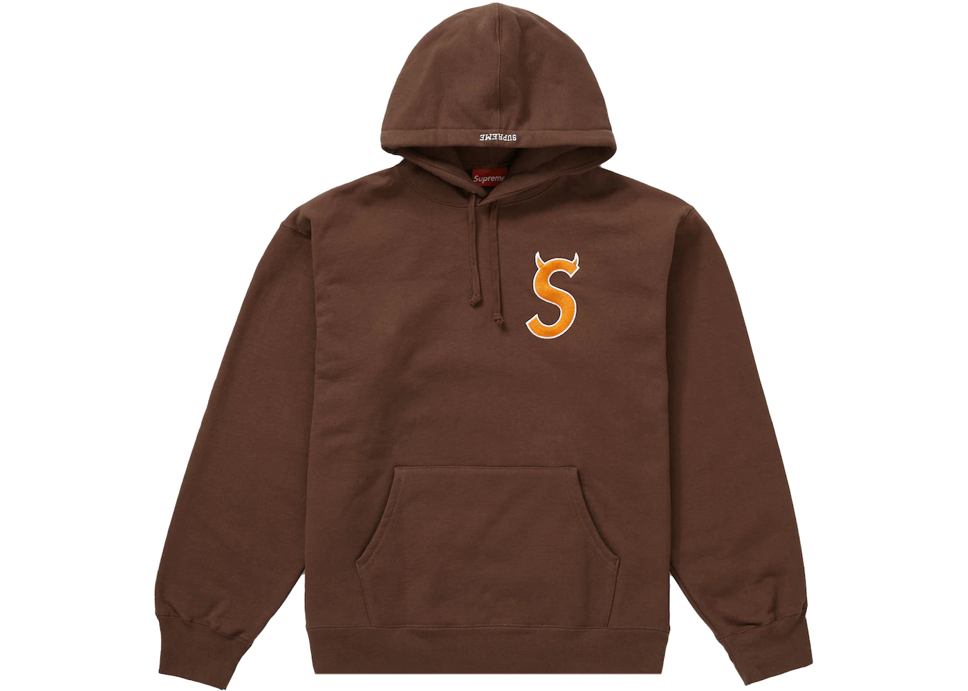 Supreme S Logo Hooded Sweatshirt (FW22) Brown 1 Supreme S Logo Hooded Sweatshirt (FW22) Brown