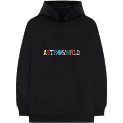 Travis Scott Astroworld Logo Hoodie Black